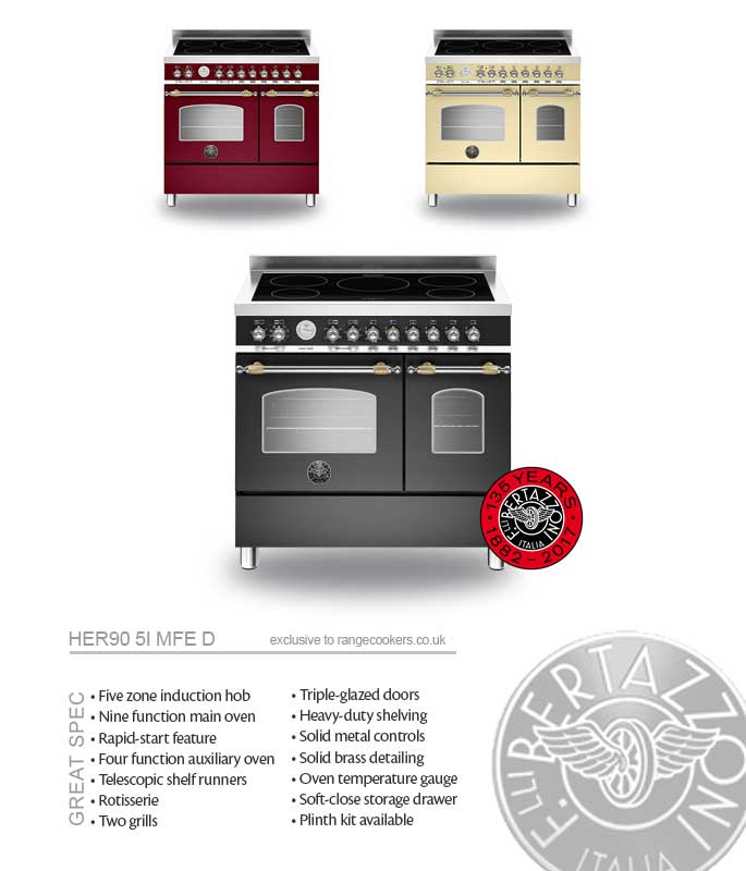 Bertazzoni HER90 5I MFE D Profile